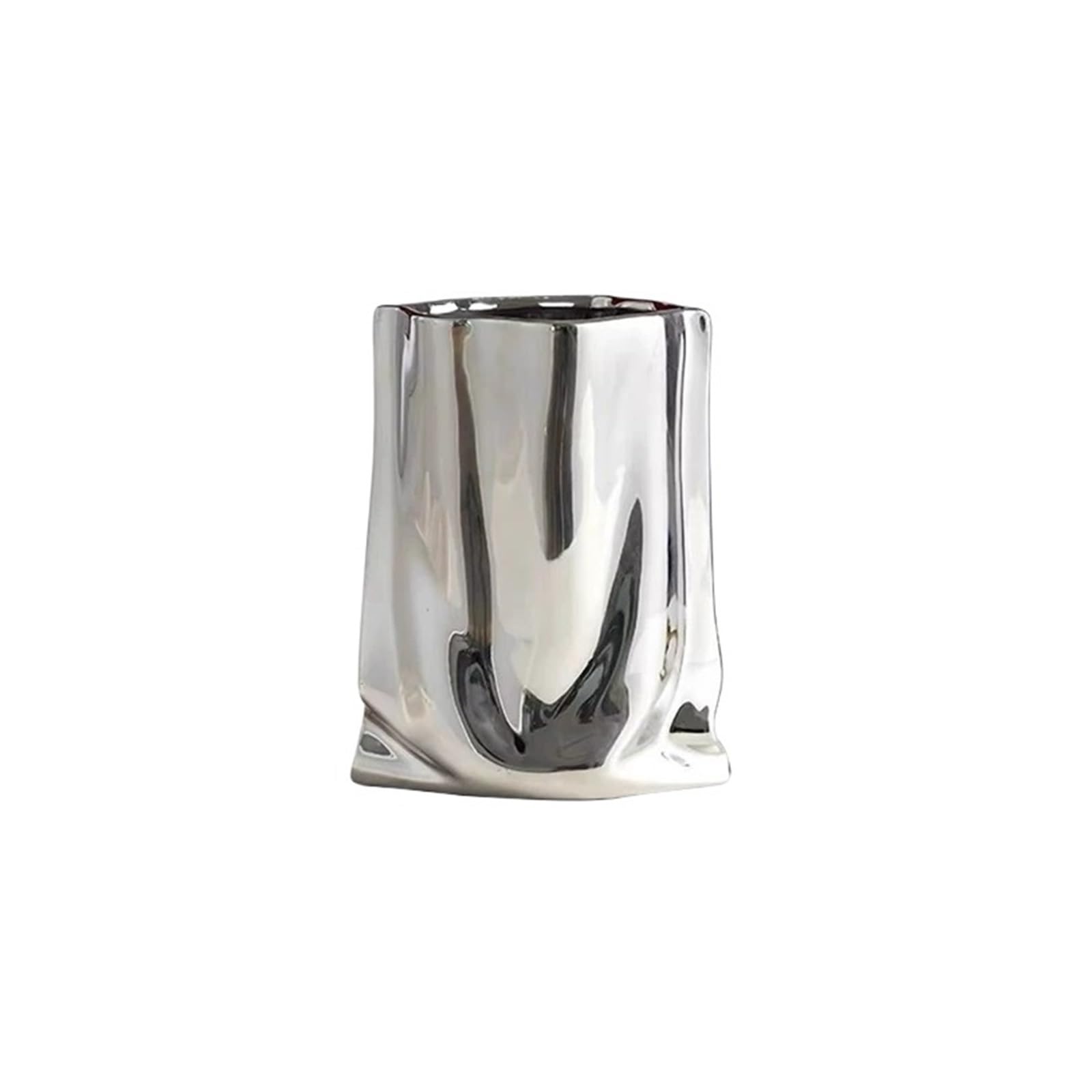 XXAD553TY Planter Luxurious And Elegant Living Room Phalaenopsis Orchid Vase: Silver-plated Ceramic Vase(Large)