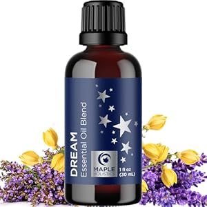 Sleep Essential Oil Blend for Diffuser – Dream Essential Oils for Diffusers Aromatherapy and Relaxation with Clary Sage Ylang-Ylang Roman Chamomile and Lavender Essential Oils for Sleep Time Support