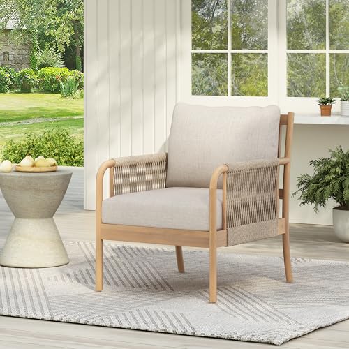 Christopher Knight Home Casper Acacia Wood Lounge Chair Outdoor with