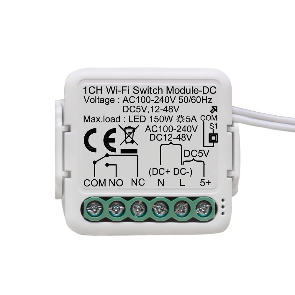 MHCOZY WiFi Smart Switch Relay Module for Smart Home,App Remote Access Control,Turn on PC, Garage Door