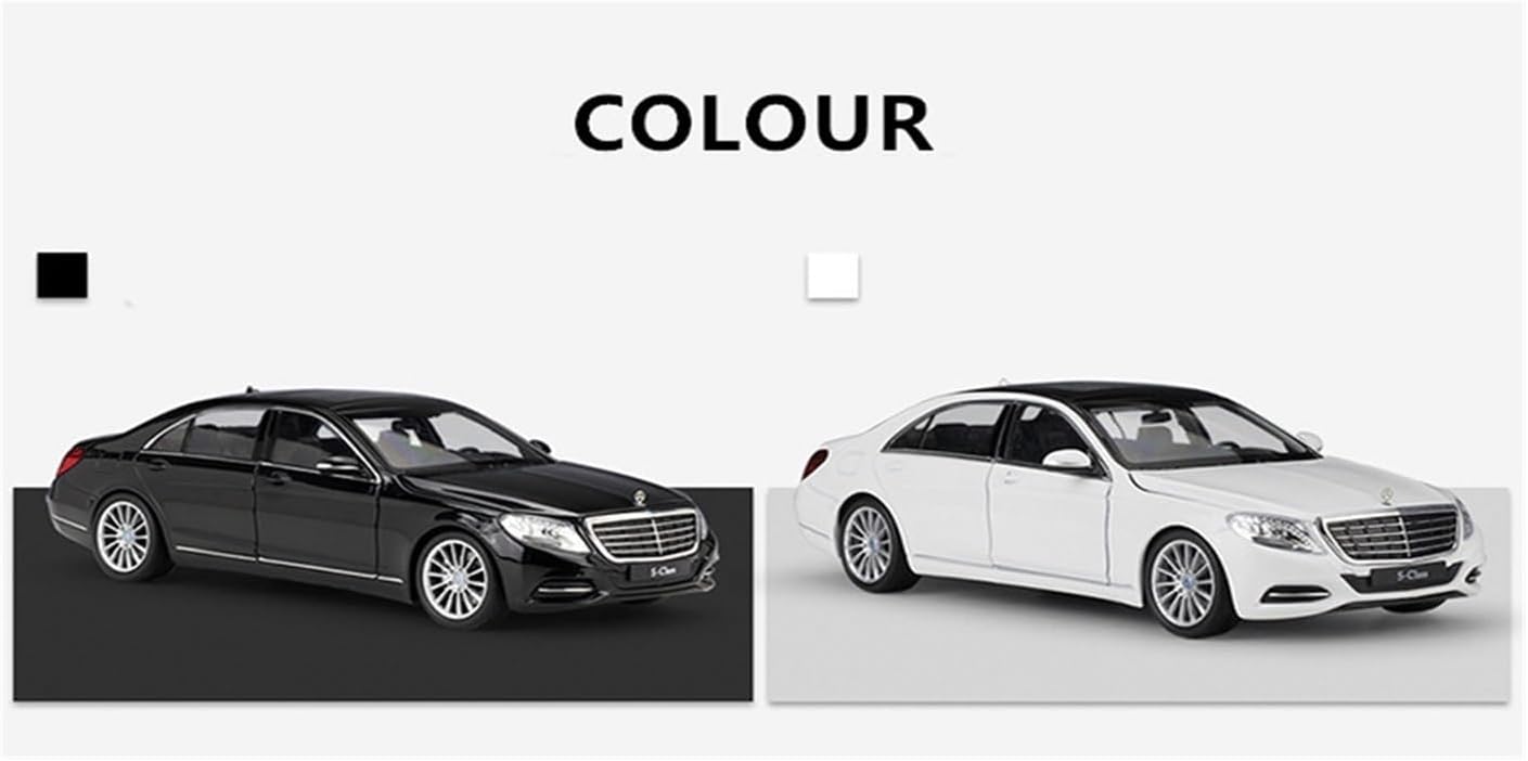 for:Mercedes-Benz S-Class Sports Car Simulation R Model 1:24 Handicraft Decoration Gift(B)