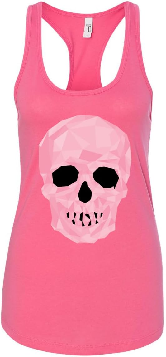 Pink Skull Tank Tops Women's Fashion Novelty Tanktop