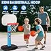 AOKESI Toddler Basketball Hoop Indoor for Age 1-3, Adjustable Mini Basketball Hoop, Kids Basketball Goal Outdoor Sport Poolside Game Birthday Christmas Toys Gifts for Baby Boys Girls 2 3 4 5