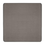 House, Home and More Skid-Resistant Carpet Indoor Area Rug Floor Mat - Gray - 5 Feet X 5 Feet