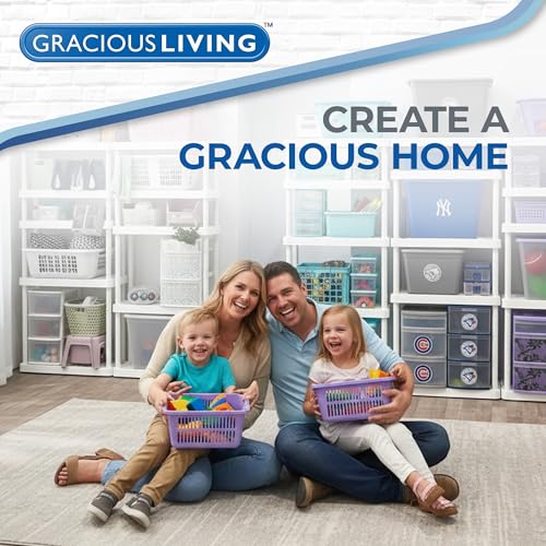 Gracious Living Laundry Basket White thumbnail 5