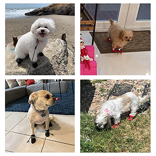 YAODHAOD Scarpe per Cani Antiscivolo, Stivali per