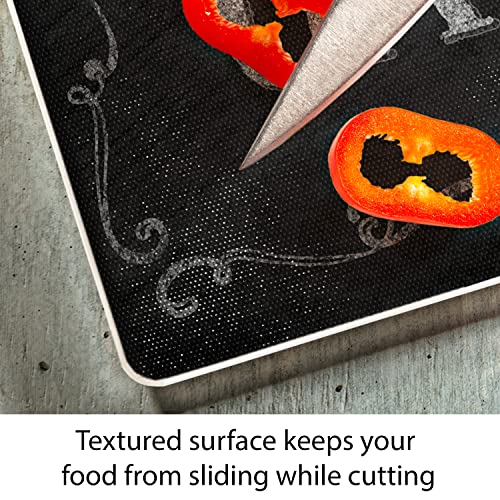 Chalk It Up Kitchens Are Made For Gathering Tempered Glass Large Cutting Board By Highland Graphics #TOP3