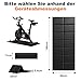 Laufbandmatte, Bodenschutzmatte 140x60 cm Faltbar, Hochdichte PVC zur Schalldämmung & Stoßdämpfung, Unterlage für Fitnessgeräte wie Laufband, Heimtrainer, Cross-Trainer