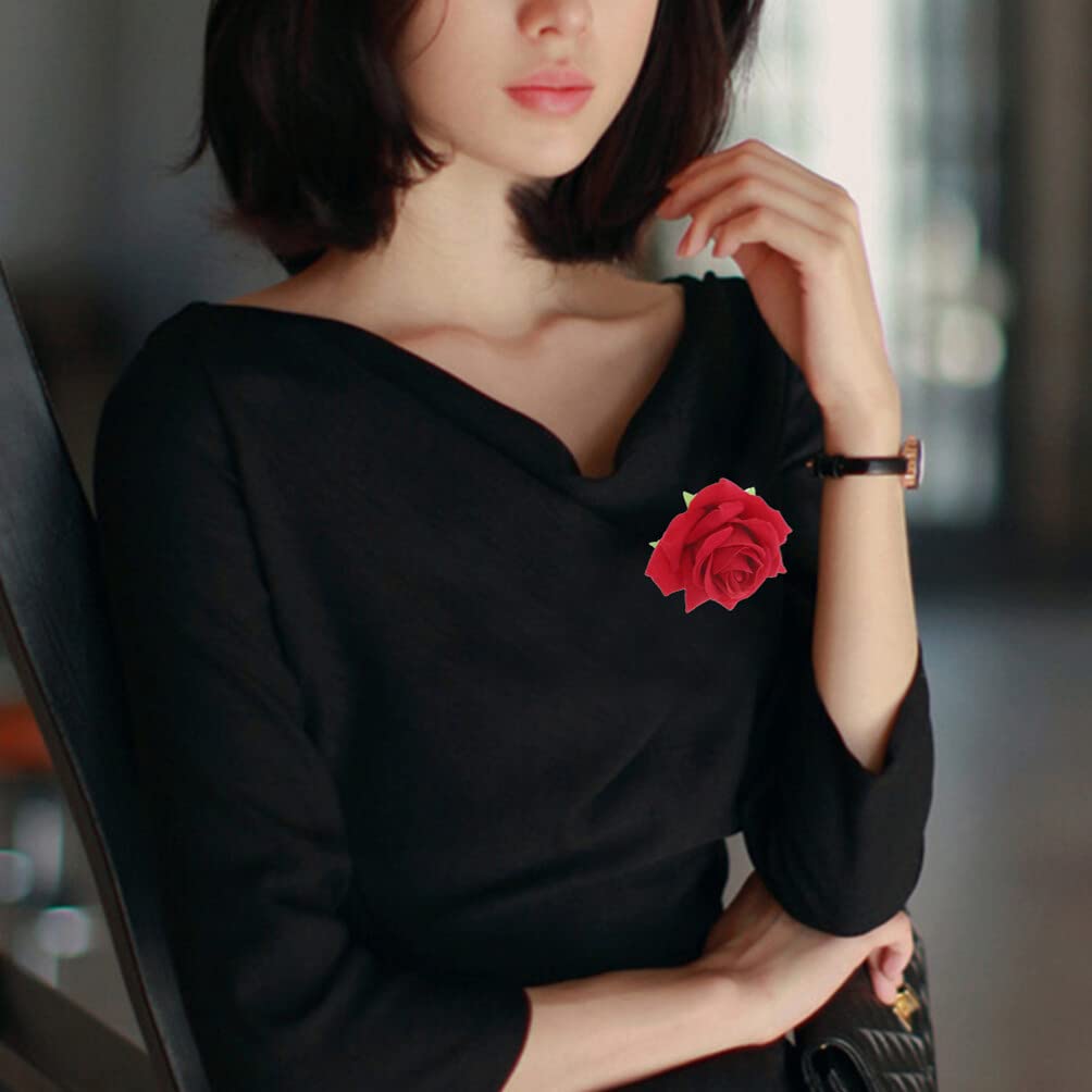 Elegant Rose Hair Clip Flower Hairpin Rose Floral Hair Clips - Temu - View #10