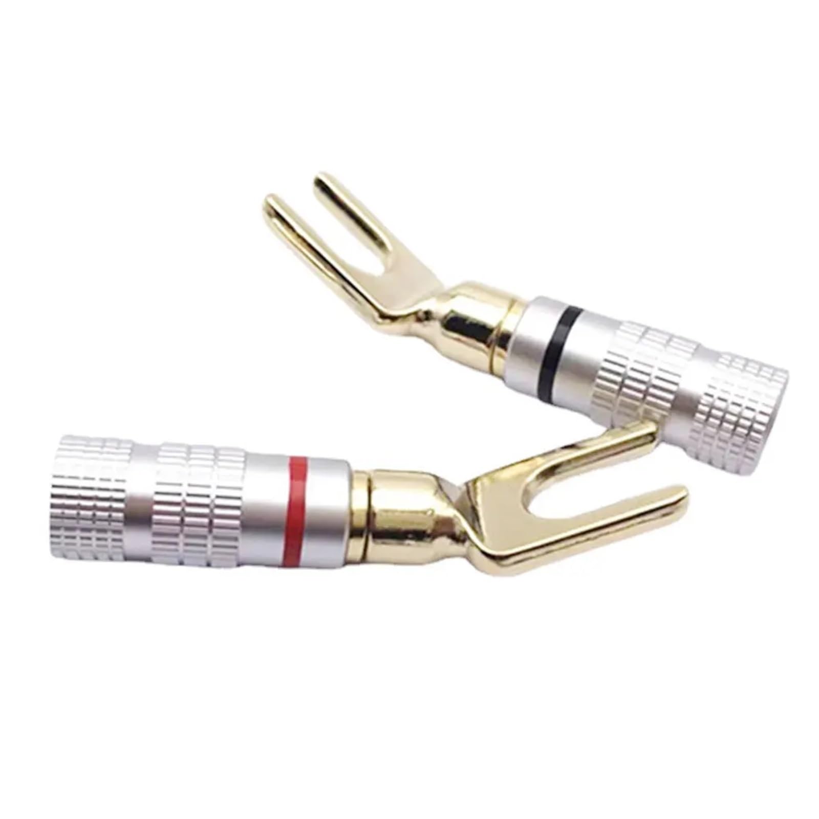 Connecteur de câble de Haut-Parleur plaqué Or à Double vis, Jack Banane de 4mm, 6 pièces/lot