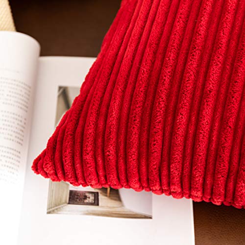 Ugasa Pack Of 2 Christmas Velvet Soft Warm Throw Pillow Covers Set Cushion Cases Pillowcases For Livingroom/Bedroom/Sofa, 20"X20"(50X50Cm), Burgundy #TOP3