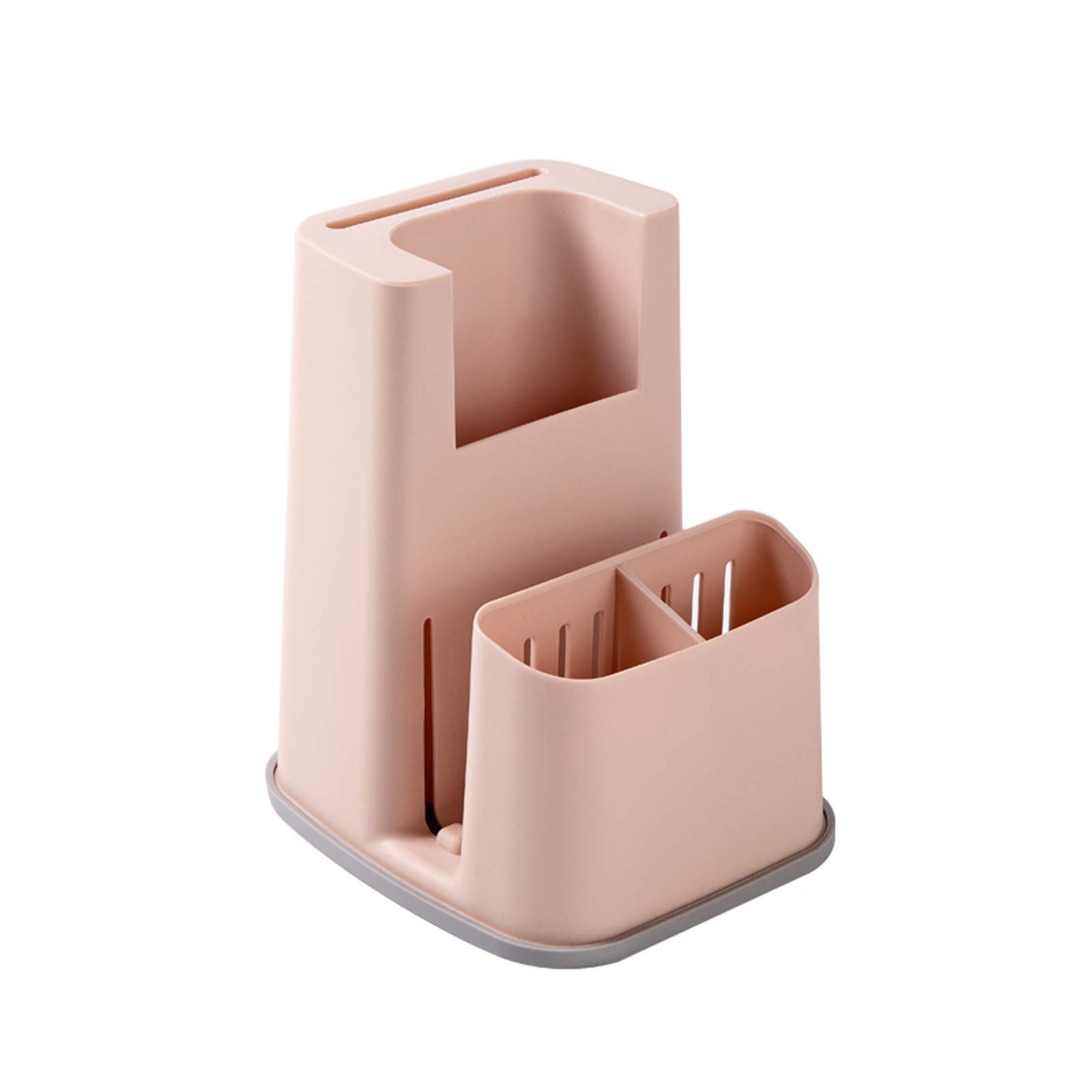 FGJsfhrDTU Cutlery drainer, Home Storage Organizer Caddy Kitchenware for Forks, Spoons, Chopsticks, Cutting Board(Roze)