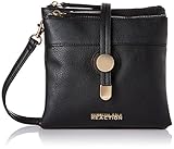 Kenneth Cole Reaction KN1809 Roundabout Mini Crossbody Small Messenger Purse Shoulder Bag (Black)