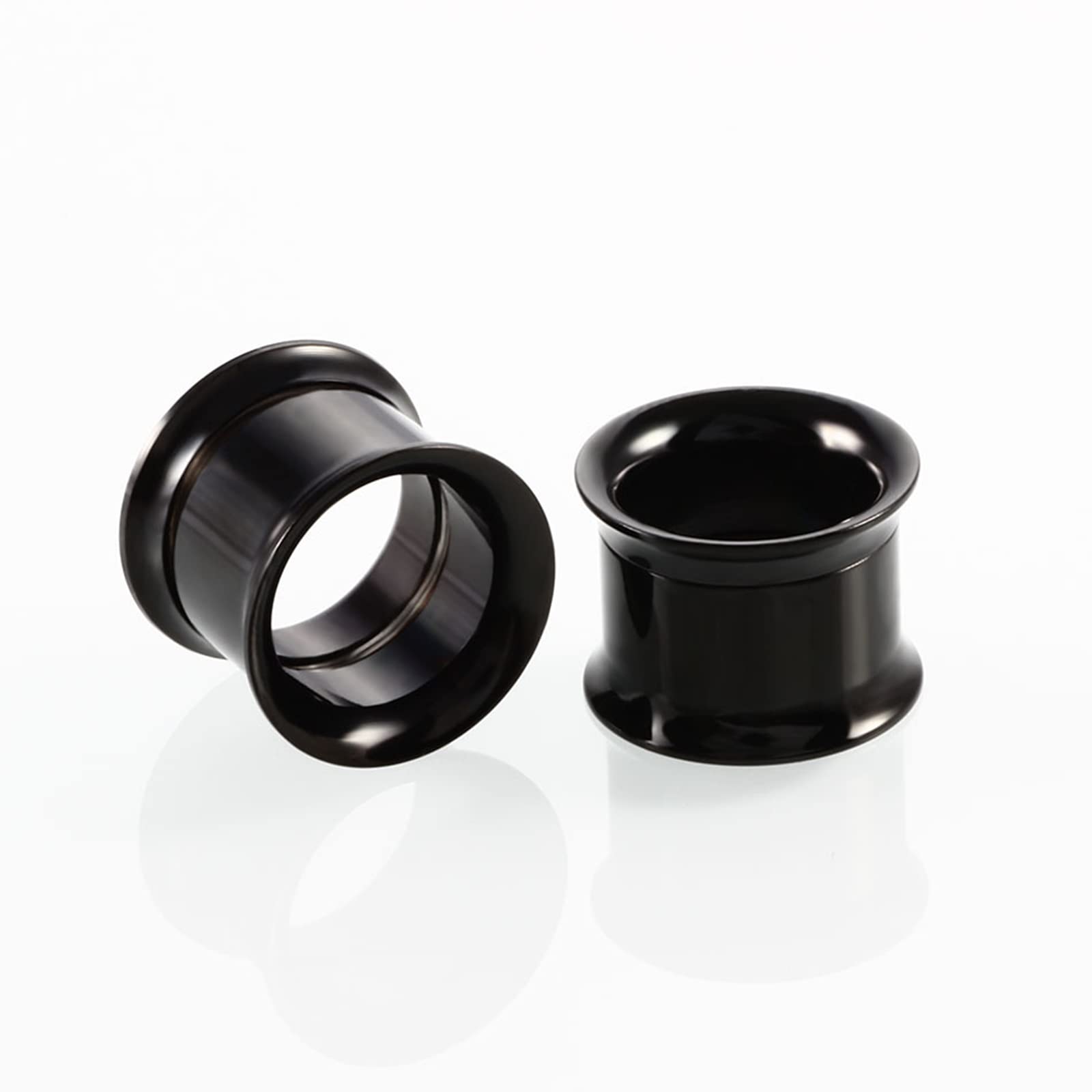 Lot de 12 écarteurs d'oreille en acier inoxydable pour homme - Plusieurs tailles