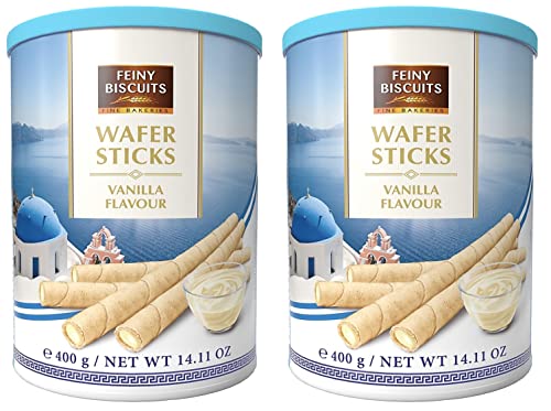 Wafer Rolls with Vanilla Flavoured Cream - PACK OF 2 (2x 400g)