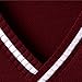 Sweatshirts for Toddlers School 𝐔niform Knitted V Neck White Trim Color 𝐁lock Sleeveless Top Fall (Wine, 13-14 Years)