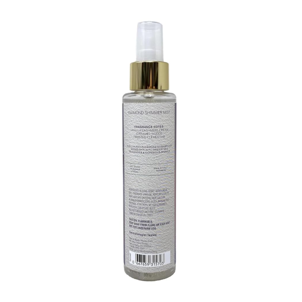 Snowflakes & Cashmere Diamond Shimmer Mist - Full Size, 4.9 fl oz/ 146 mL (Packaging Styles May Vary)