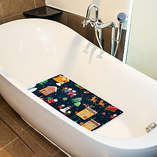 Alfombrilla de baño de Navidad para decorar el hogar y regalar en invierno 6