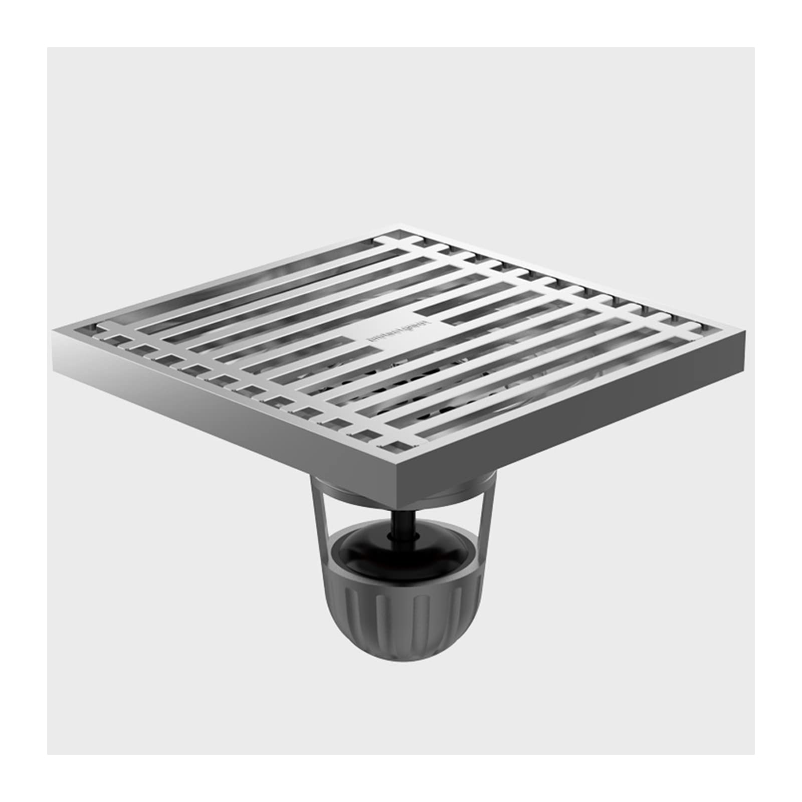 Drain de douche de 4 pouces en laiton finition chrome brossé style luxe maglev