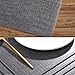 Crocodile Leather placemats Set of 8 - Faux Leather Place ments Stain Resistant Heat Resistant Easy to Wipeable Non Slip Waterproof Placemats for Kitchen Dining Patio Table Decoration