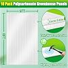 Sinimaka 10 Pack Polycarbonate Greenhouse Panels, 8' x 4' x 0.24'' Twin-Wall Polycarbonate Sheets, All Weather Clear Roof Panels Greenhouse Replacement Panels #1
