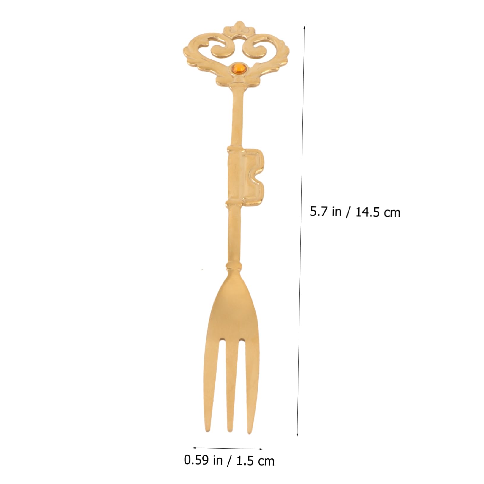 OFFSCH Stainless Steel Mini Fork Household Salad Fork Retro Style for Parties Wedding