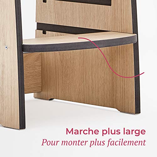 Foto von BianconiglioKids® Trusty Lernturm mit 4 Höhen, mit Kidsafe-Sicherheitssystem und integriertem Easylock, Oberflächen mit antibakterieller Beschichtung