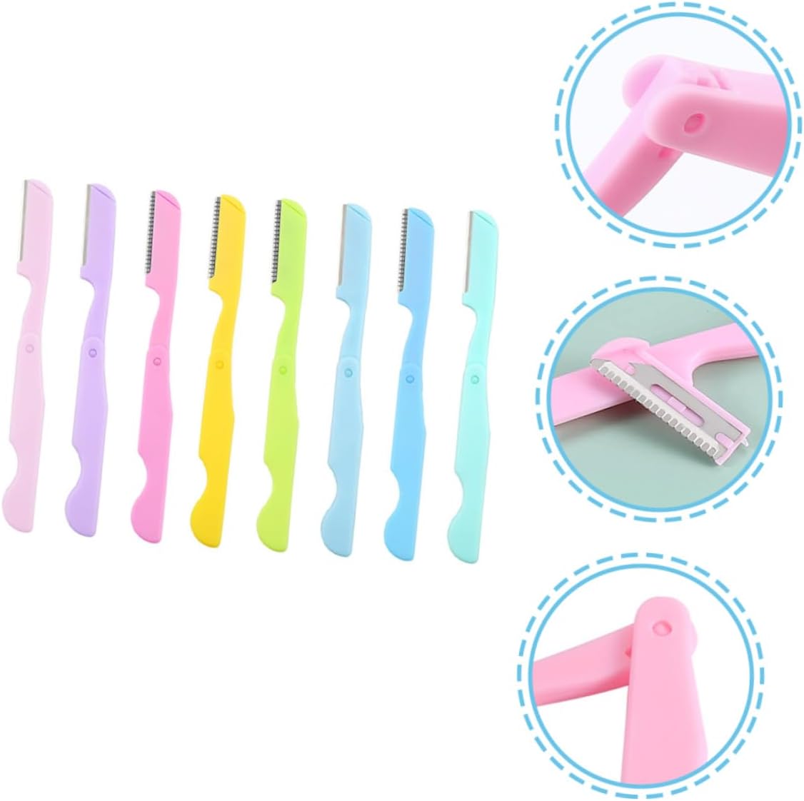 Mipcase 40pcs Eyebrow Trimmers Plastic for Women Lightweight and Eyebrow Removing Tools for Easy Grooming and Travel Convenience
