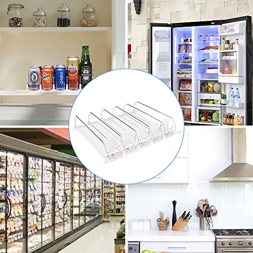 Gqdiyi Soda Can Organizer For Refrigerator, Drink Organizer For Fridge, Soda Can Dispenser For Refrigerator With Adjustable Pusher Glide For Pantry/Refrigerator, White, 5 Rows #TOP5