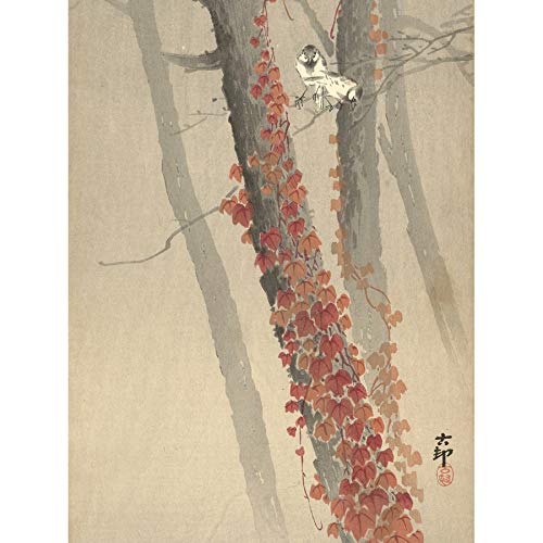 Artery8 Ohara Koson Red Ivy Japanese Painting Unframed Wall Art Print Poster Home Decor Premium