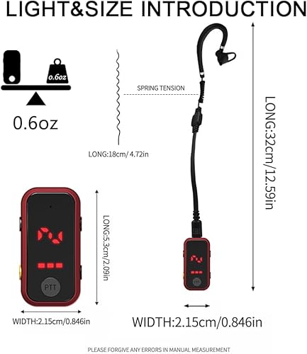 Miniatura 4 de Super Mini Walkie Talkies Pro con impermeable, radio bidireccional con auriculares para adultos, al aire libre, senderismo, béisbol, restaurante,