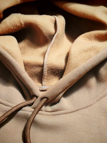 رومبا – هودي سويتشيرت رجالي ونسائي، خامة ميلتون إسفنجي ناعمة، بغطاء للرأس (كابيتشو) مع جيب أمامي (بنى, XXXXL)