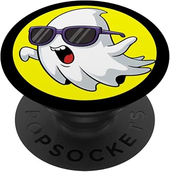 Funny Ghost Screaming Hilarious Halloween PopSockets Adhesive PopGrip
