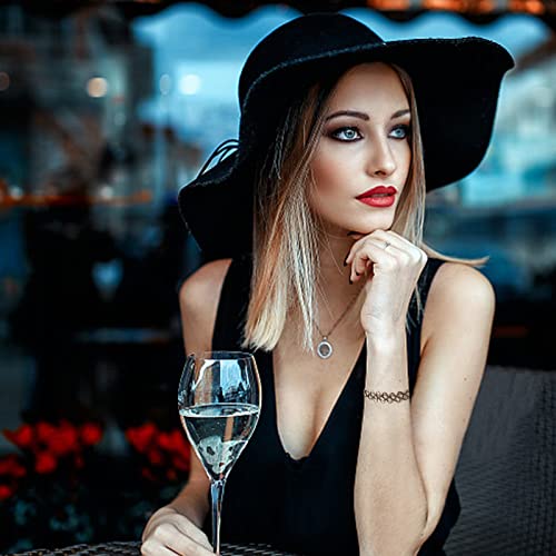 Foto von CkFyahp 24 Stück Strecken Halsketten Set, Elastische Tattoo Choker Kette Velvet Vintage Rainbow Halsband für Mädchen Frauen Party Kleid Dekorationen