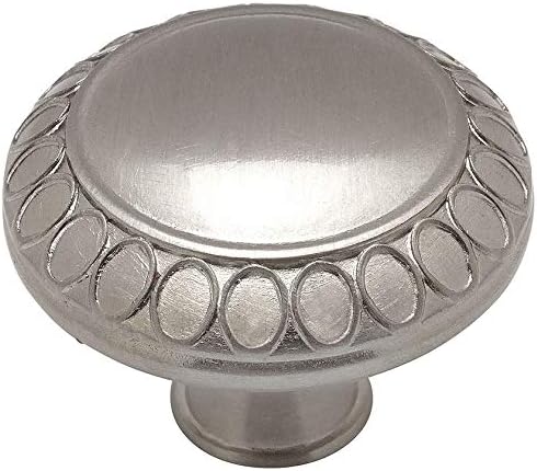 Cosmas 10 Pack 7175SN Satin Nickel Cabinet Hardware Round Knob - 1-5/16" Inch Diameter