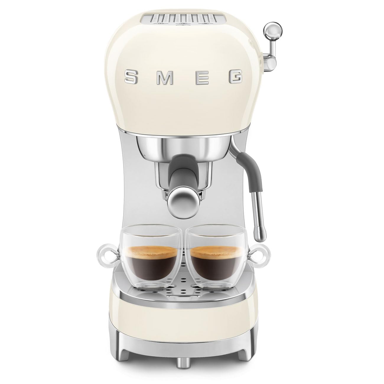 Smeg ECF02CREU Siebträger Espresso-/Kaffemaschine Creme