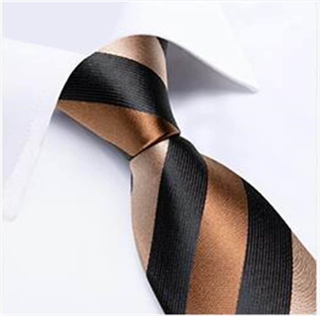 Corbata de seda para hombre, pañuelo informal, gemelos, traje, fiesta de negocios, corbata de boda para hombre