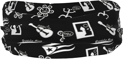 Miniatura 3 de Diademas de entrenamiento con la bandera de Puerto Rico para mujeres y hombres, bandera, entrenamiento, deportes, yoga, correr, trotar