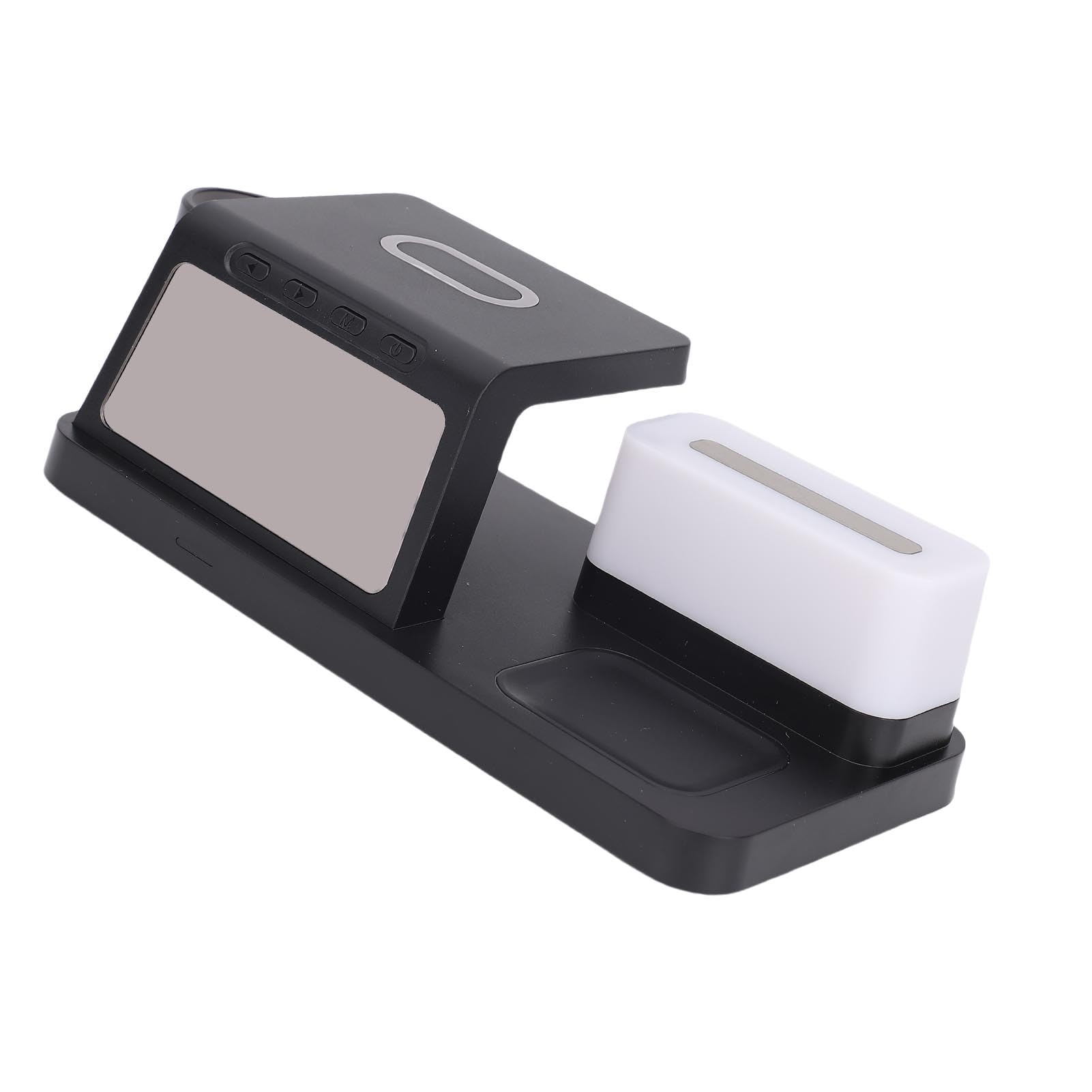 Cryfokt Stazione di Ricarica Wireless, Sveglia con Ricarica Rapida 15W