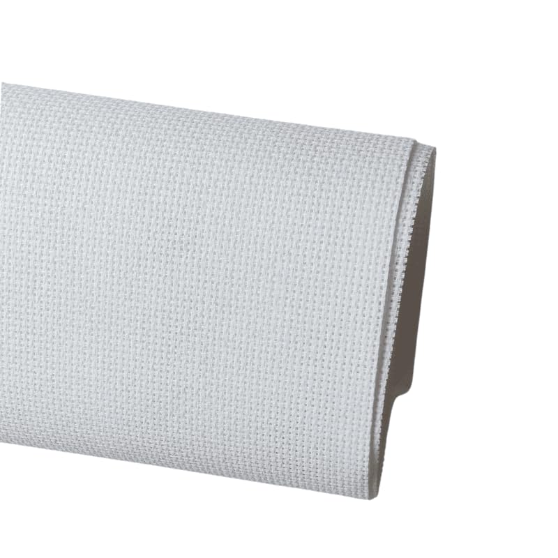 Zuchi Aida 18 Count Stiff Cross Stitch Fabric White 100% Cotton, 50 by160 cm, Ideal for Cross-Stitch, Needlework, and Embroidery Projects-image-13