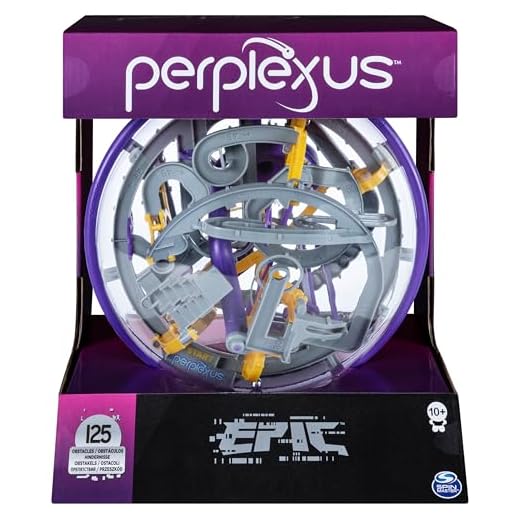 Spin Master Games Perplexus Epic, 3D-Kugellabyrinth mit 125 Hindernissen - für fingerfertige Perplexus-Fans ab 10 Jahren