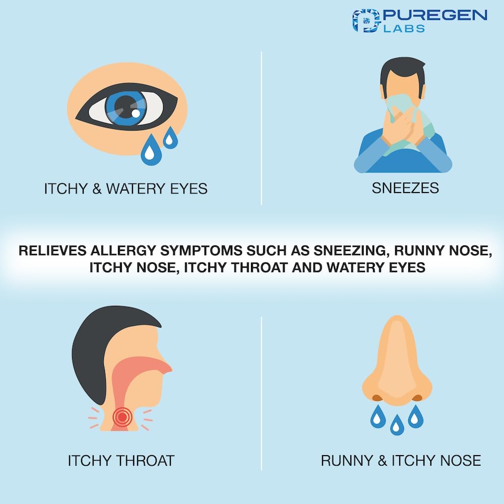 Puregen Labs Allergy Relief Diphenhydramine HCl 25 mg - 600 Mini Tablets - Antihistamine Allergy Medication - Sneezing, Runny Nose, Hay Fever, Itchy Eyes and Throat Allergy Pills | Made in USA