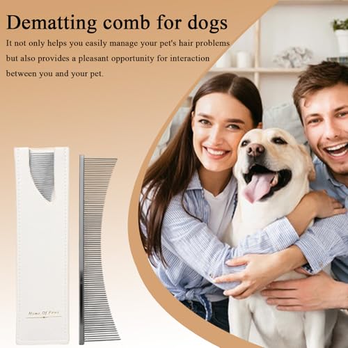 Pente para gatos | Escova de descamação de aço inoxidável para cães | Ferramentas de remoção de anim