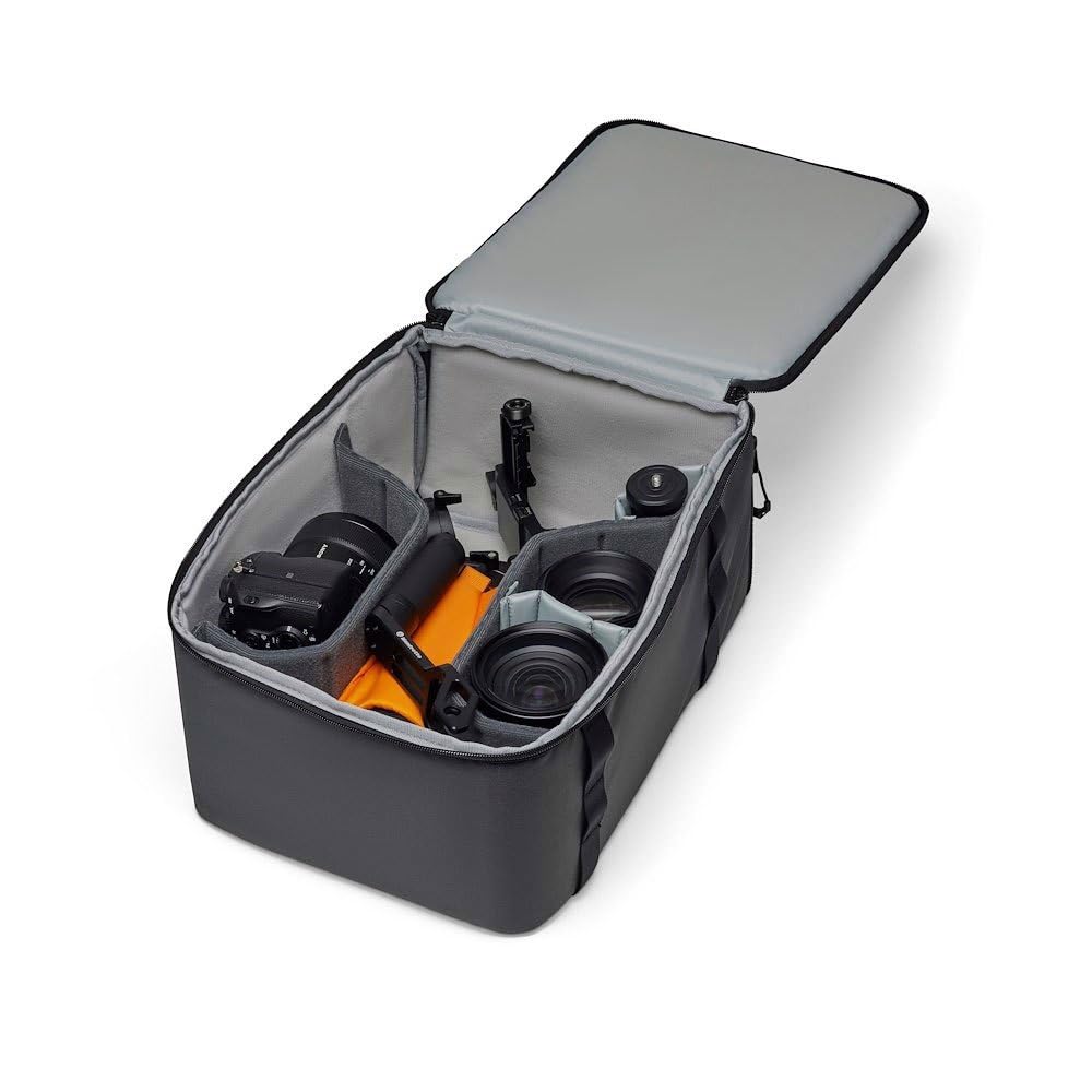 Lowepro GearUp PRO Camera Box XXL II, Custodia Rigida per Fotocamere Mirrorless e Reflex, Custodia con Divisori Regolabili per Zaino Fotografico, Borsa per Fotocamera