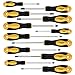 Magnetic Screwdriver Set 12 Piece, Famistar Slotted/Phillips/Torx Screwdriver Professional Cushion Grip and Non-Slip for Repair Home Improvement Craft
