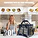 Heatvelle Insulated Lunch Bag, Electric Heated Casserole Carrier for Hot or Cold Food, Portable Food Delivery Cooler Bag keep Food Warm for Travel/Catering/Car/Shopping