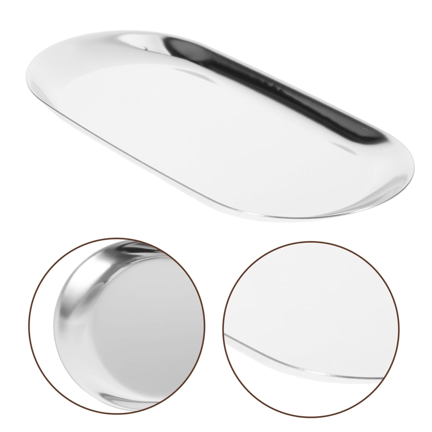 Stainless Steel Tip Tray for Restaurants Bars and Cafes Versatile Storage for Tips Change and Home Organization Compact and Design Small