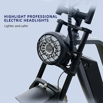 Switchable High Low Beam LED Headlight Built for 36V 48V Electric Bikes Used in Off-Road Conditions Snowplow and Motorcycles