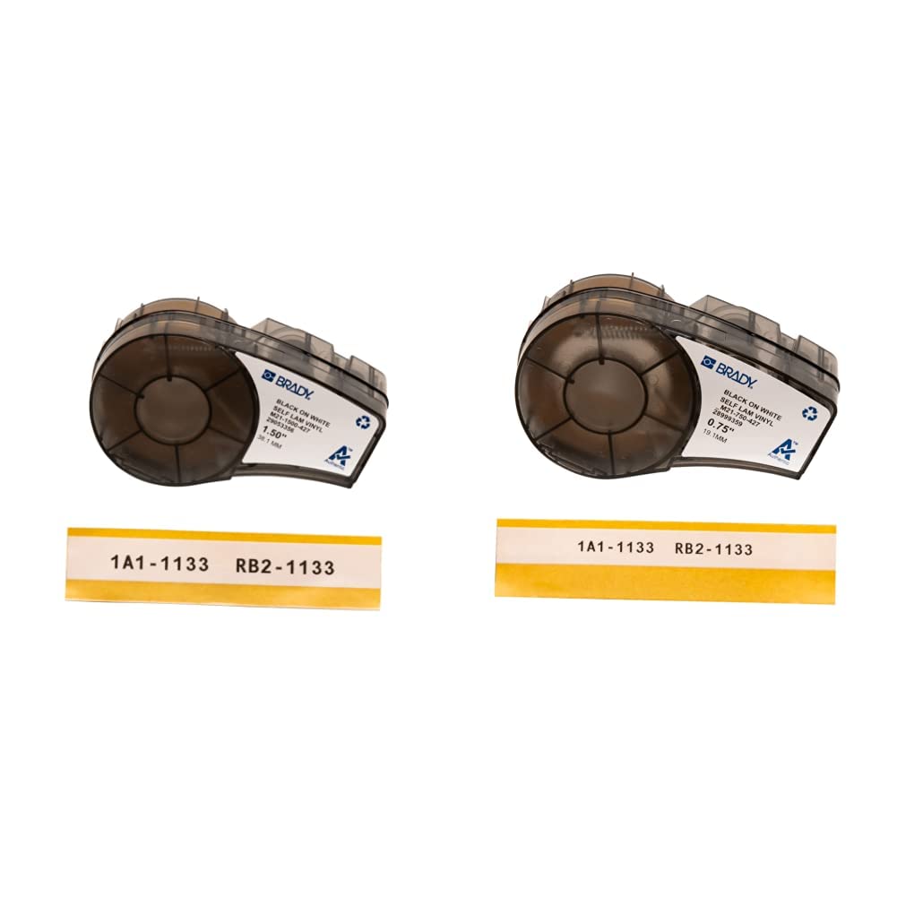 Brady Authentic (M21-1500-427) Self-Laminating Wire Wrap for Control and Electrical Panels & Authentic (M21-750-427) Self-Laminating Wire Wrap for Control and Electrical Panels