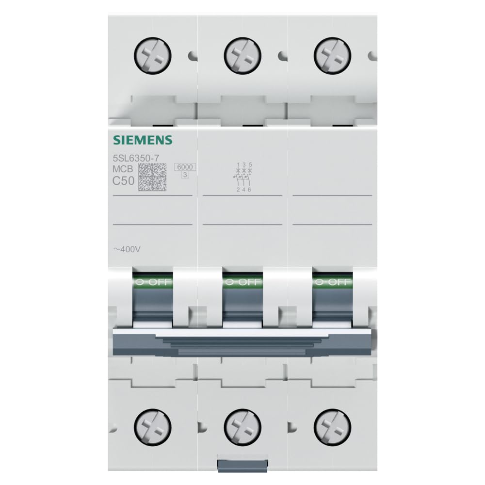 Siemens 5sl6 – Auto MAGNETOTERMICO 400 V 6 kA 3pol C 50 A